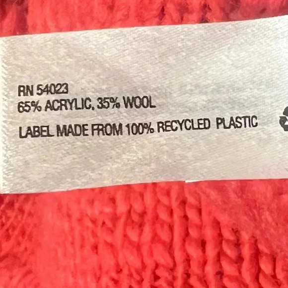 GAP SWEATER ORANGE CABLE KNIT CREW NECK LONG SLEEVE SOFT COZY  SIZE SMALL - Picture 8 of 9